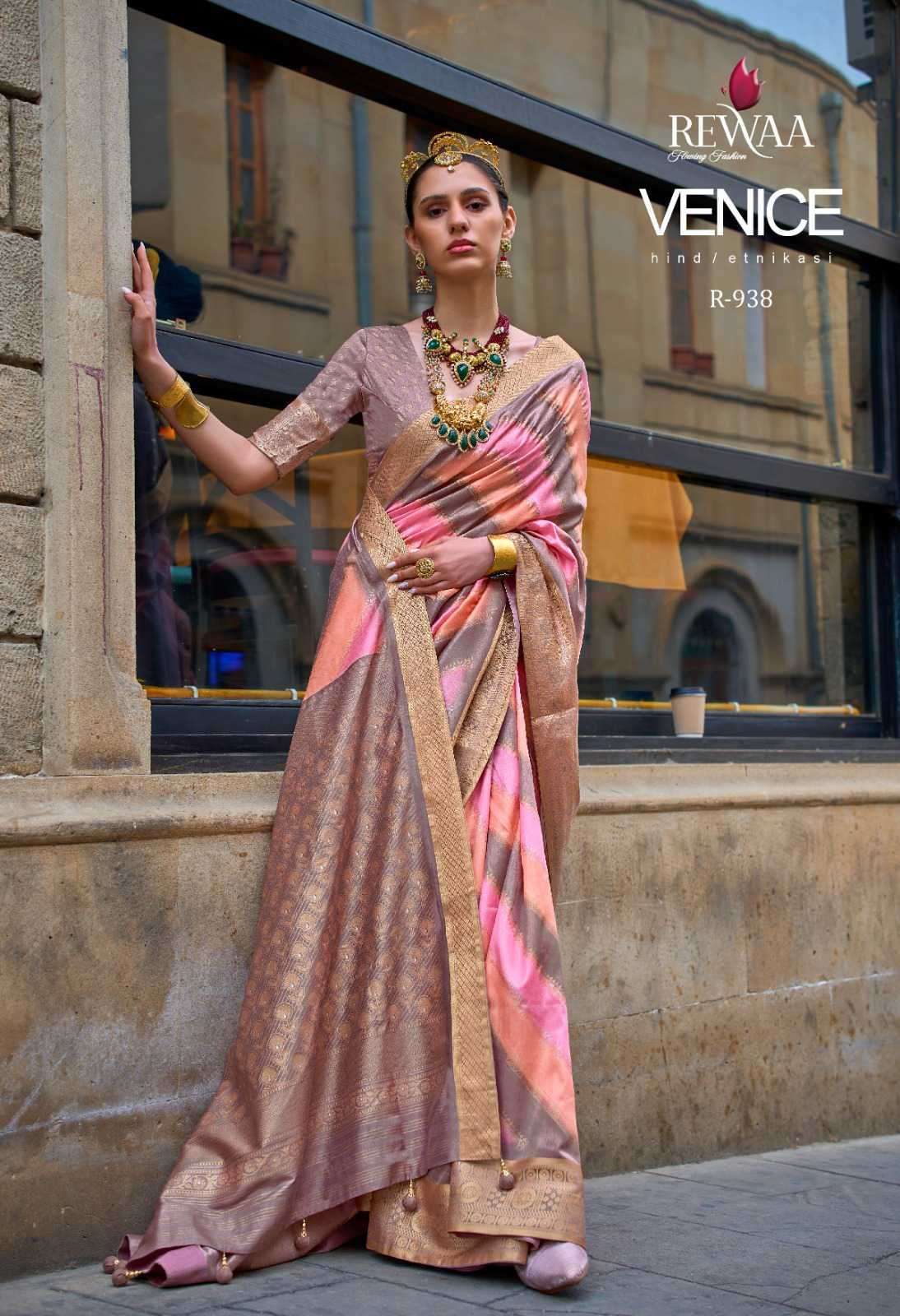 VENICE BY REWAA 930 TO 939 SERIES SUPERIOR SILK DESIGNER WORK SAREES