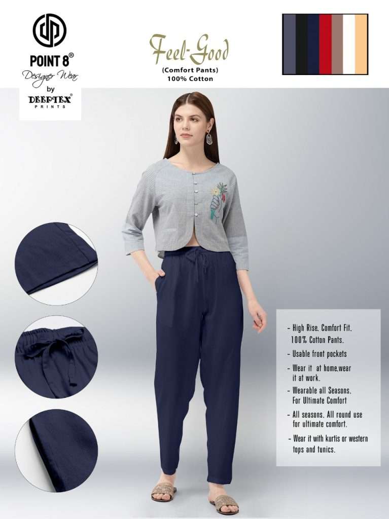 FEEL GOOD BY DEEPTEX PURE HEAVY COTTON PLAIN PANTS