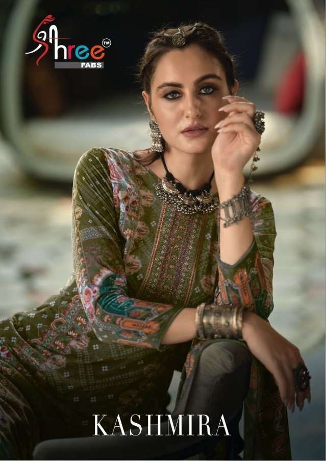 KASHMIRA BY SHREE FABS 1001 TO 1006 SERIES VELVET PRINT WORK WINTER WEAR DRESSES