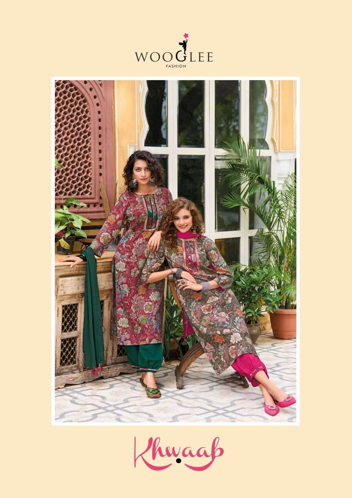 KHWAAB BY WOOGLEE 2001 TO 2004 SERIES MODAL PRINT WORK READYMADE DRESSES