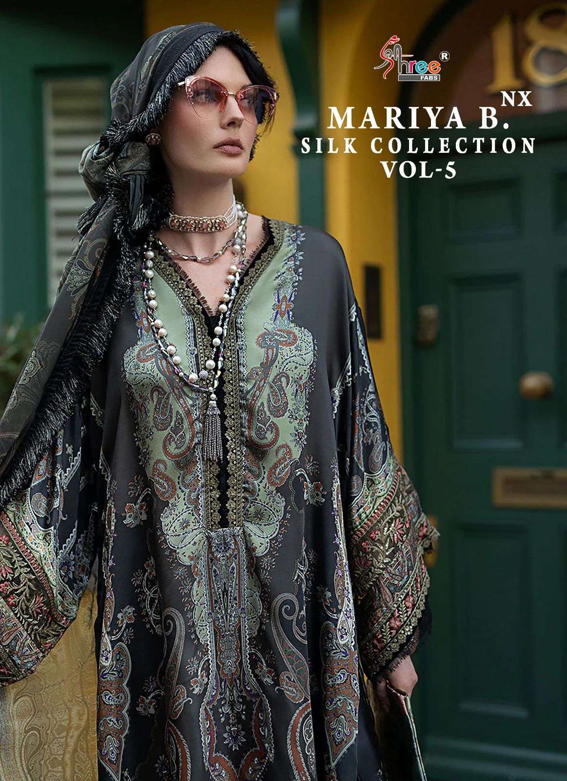 MARIYA B. SILK COLLECTION VOL-5 NX BY SHREE FABS 3286 TO 3291 SERIES SATIN PRINT WORK DRESSES