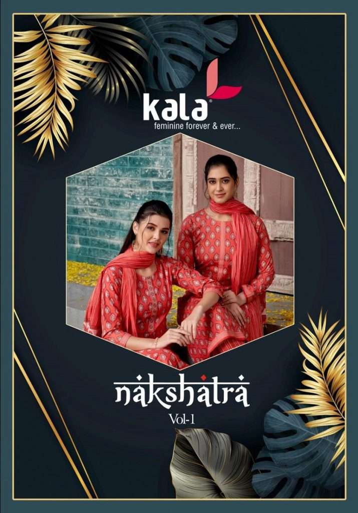 NAKSHATRA BY KALA 5201 TO 5212 SERIES PURE COTTON PRINT READYMADE DRESSES