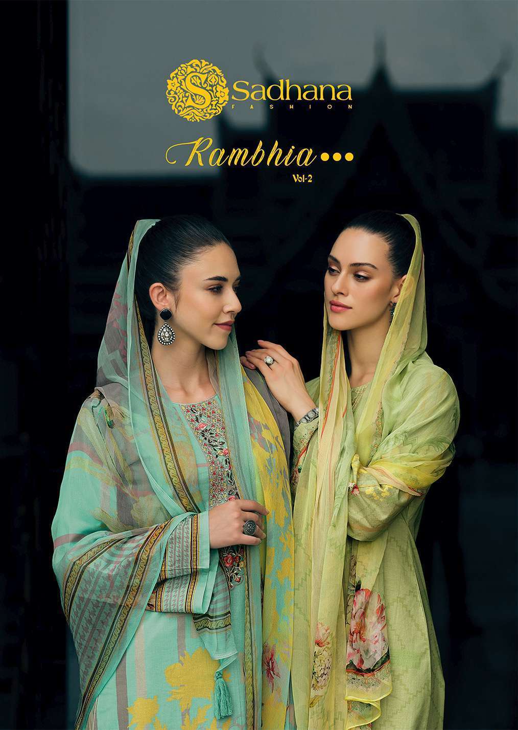 RAMBHIA VOL-2 BY SADHANA FASHION 101 TO 108 SERIES VISCOSE PASHMINA PRINT WINTER DRESSES