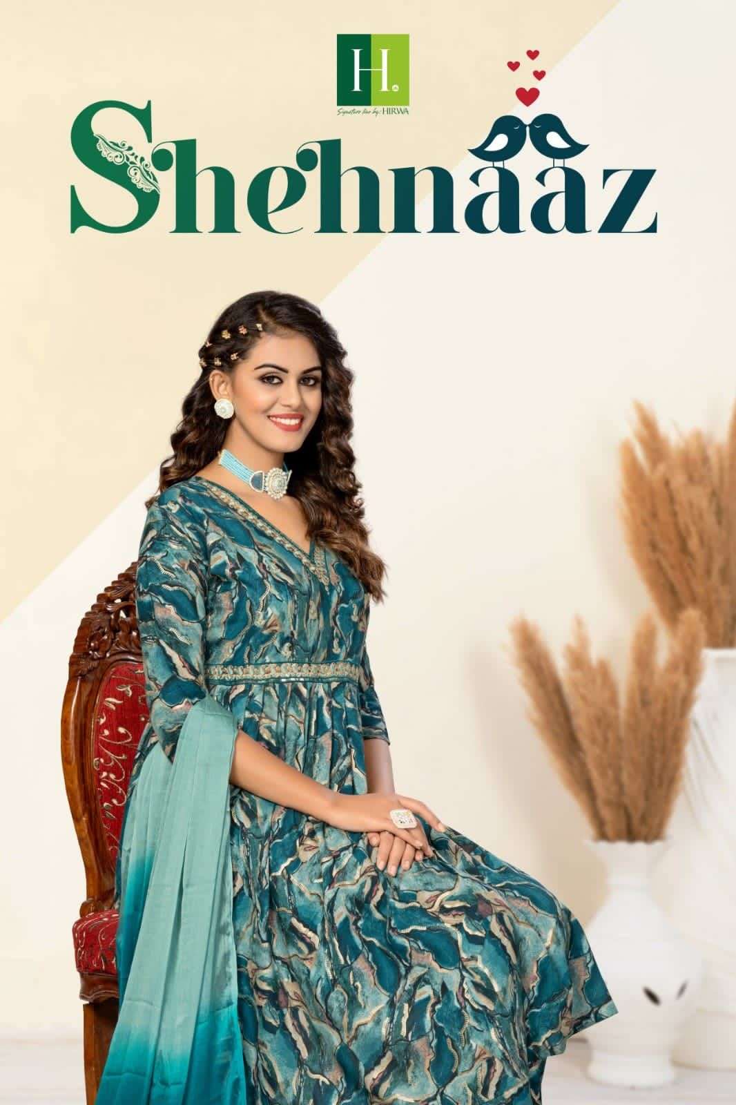 SHEHNAAZ BY H DOT 101 TO 106 SERIES HEAVY RAYON EMBROIDERY WORK READYMADE DRESSES