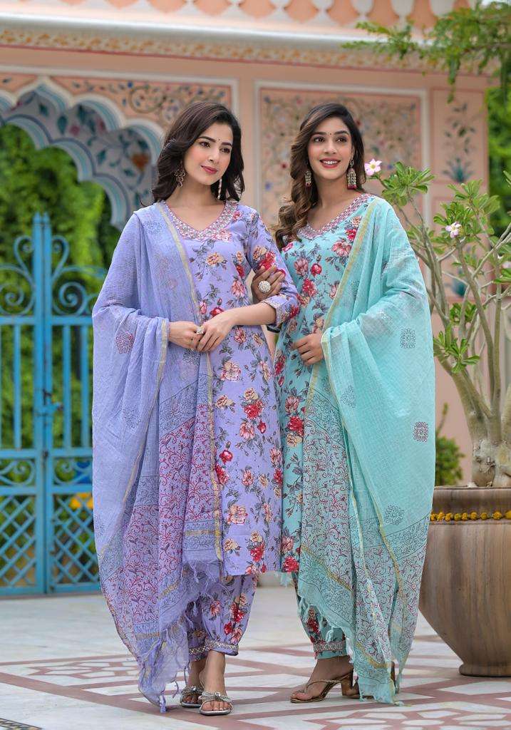 AFGHANI VOL-2 BY AQSAWHOLESALE COTTON PRINT WORK READYMADE DRESSES