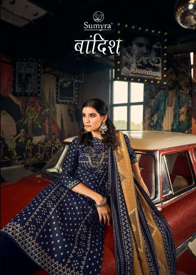 BANDISH BY RADHIKA FASHION 43001 TO 43008 SERIES PURE PASHMINA WINTER WEAR DRESSES