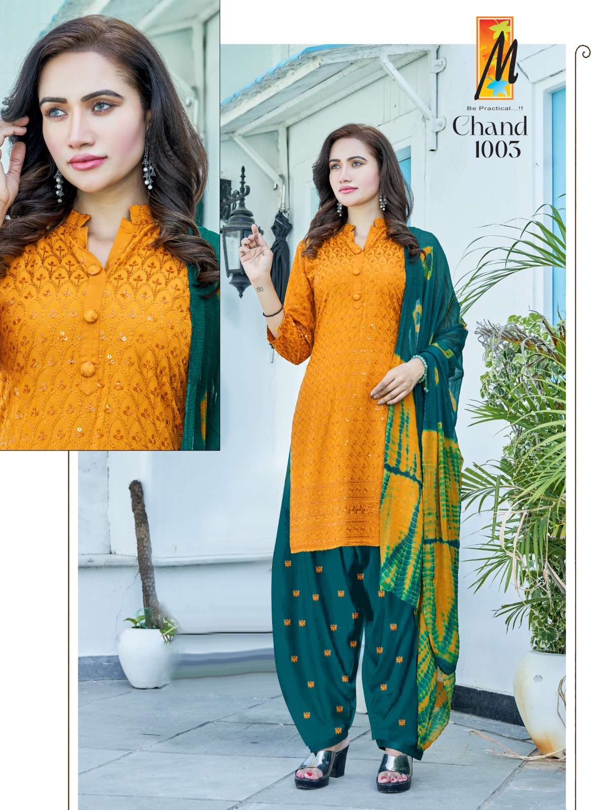 CHAND BY MASTER 1001 TO 1008 SERIES RAYON SEQUENCE WORK READYMADE DRESSES