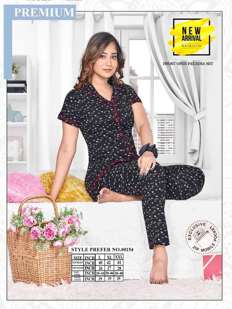 COLLOR VOL-154 BY AQSAWHOLESALE HEAVY SHINKER HOSEIRY COTTON PRINT NIGHT SUITS