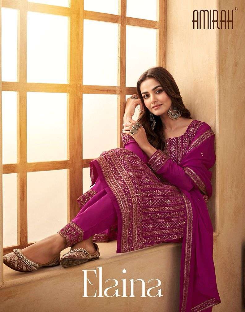 ELAINA BY AMIRAH 17081 TO 17086 SILK HEAVY EMBROIDERY WORK DRESSES