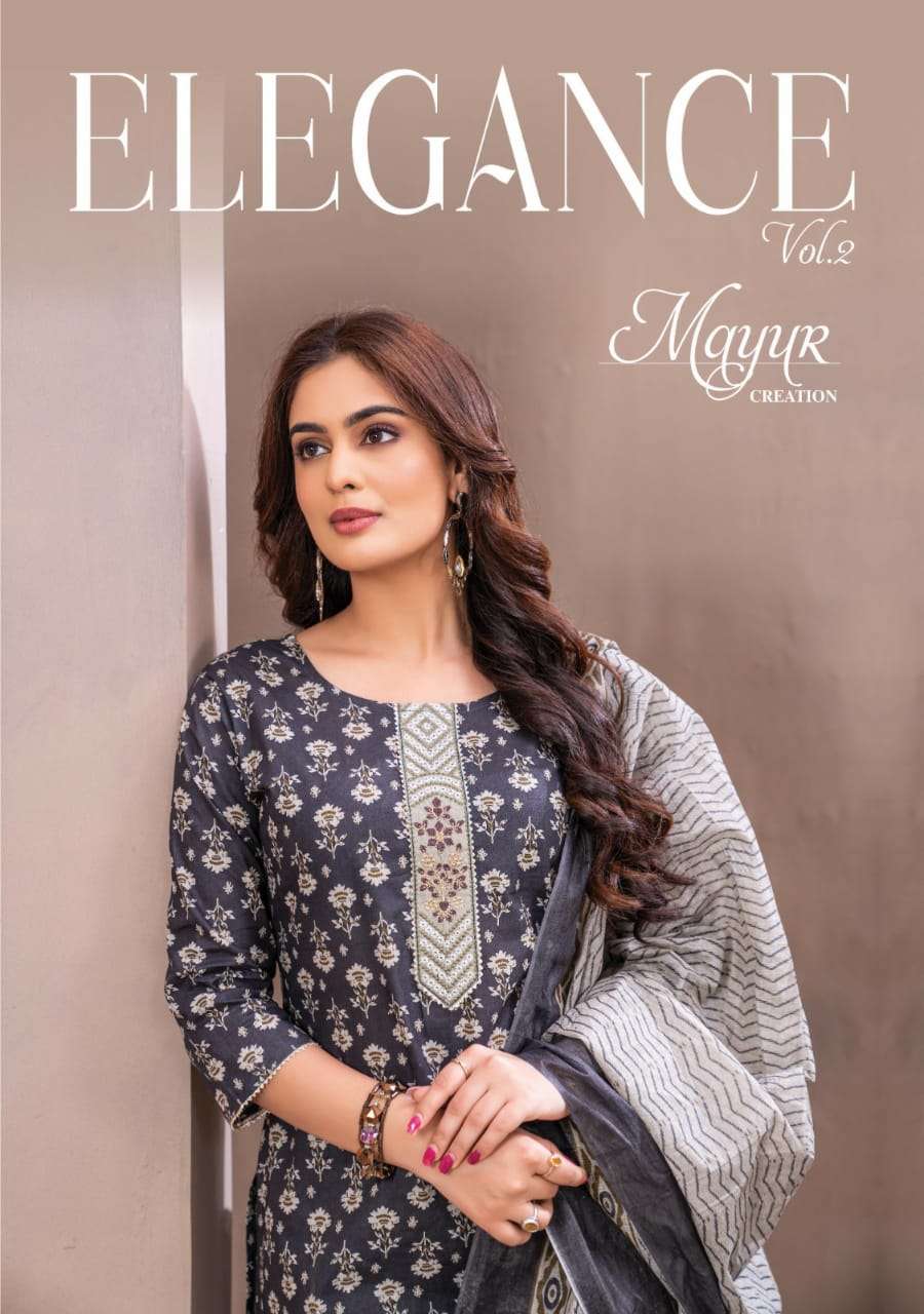 ELEGANCE VOL-2 BY MAYUR CREATION 2001 TO 2010 SERIES COTTON PRINT DRESSES