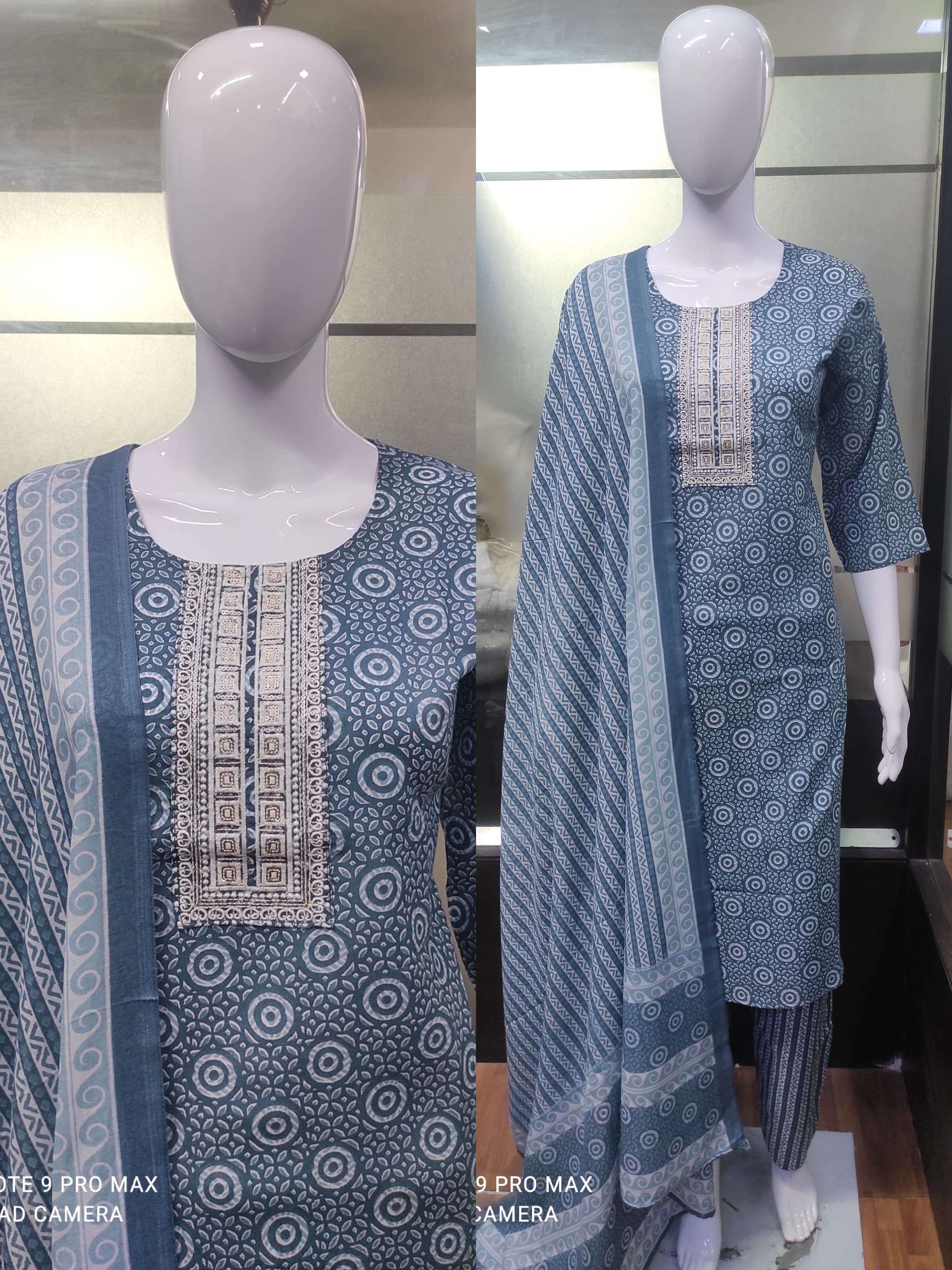 GULABO BY AQSAWHOLESALE CAMBRIC COTTON PRINT WORK READYMADE DRESSES