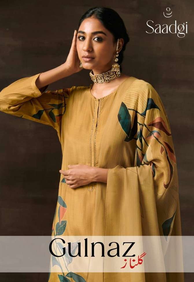 GULNAZ BY SAADGI 432-A & 432-B SERIES COTTON SILK PRINT EMBROIDERY WORK DRESSES