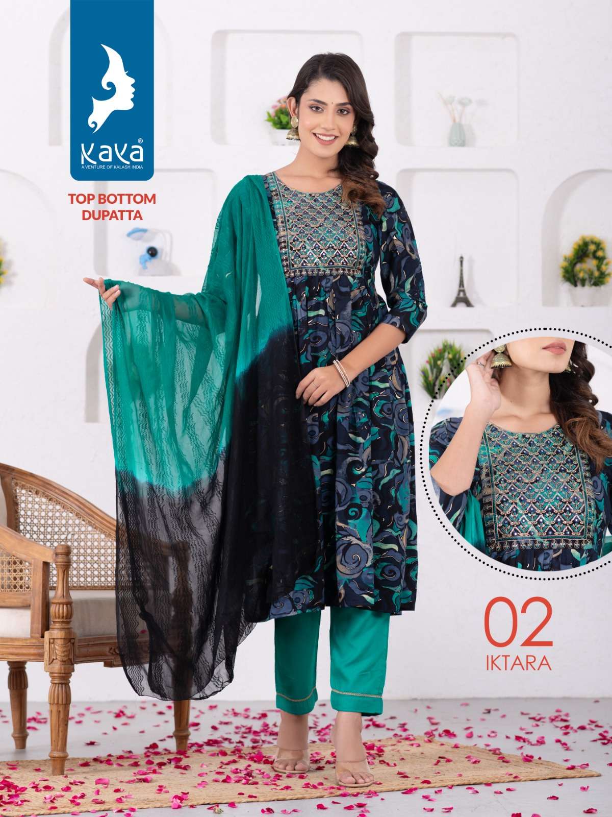 IKTARA BY KAYA 01 TO 08 SERIES RAYON PRINT WORK READYMADE DRESSES