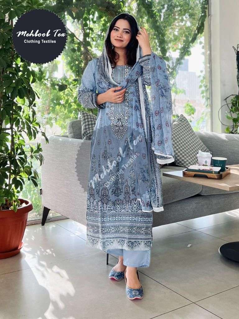 JADE BLISS 1172 HIT DESIGN BY MEHBOOB TEX PURE COTTON PRINT WORK PAKISTANI DRESS