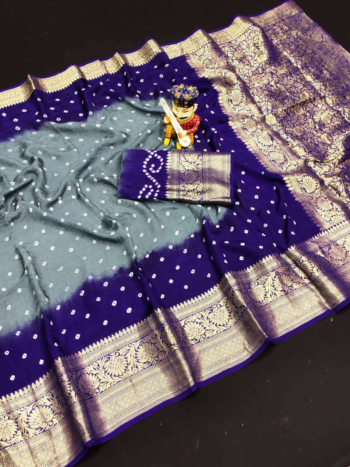 KANJIVARAM VOL-1 BY AQSAWHOLESALE PURE BANDHEJ SILK KANJIVARAM SAREES