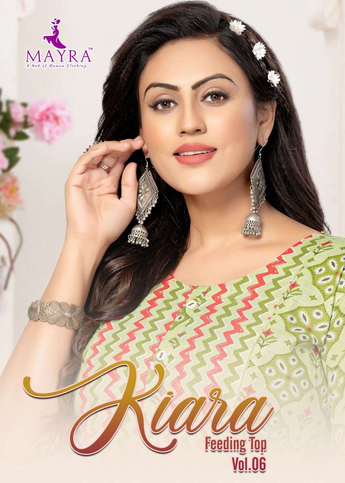 KIARA VOL-6 BY MAYRA 80312 TO 80317 SERIES RAYON FOIL PRINT WORK KURTIS