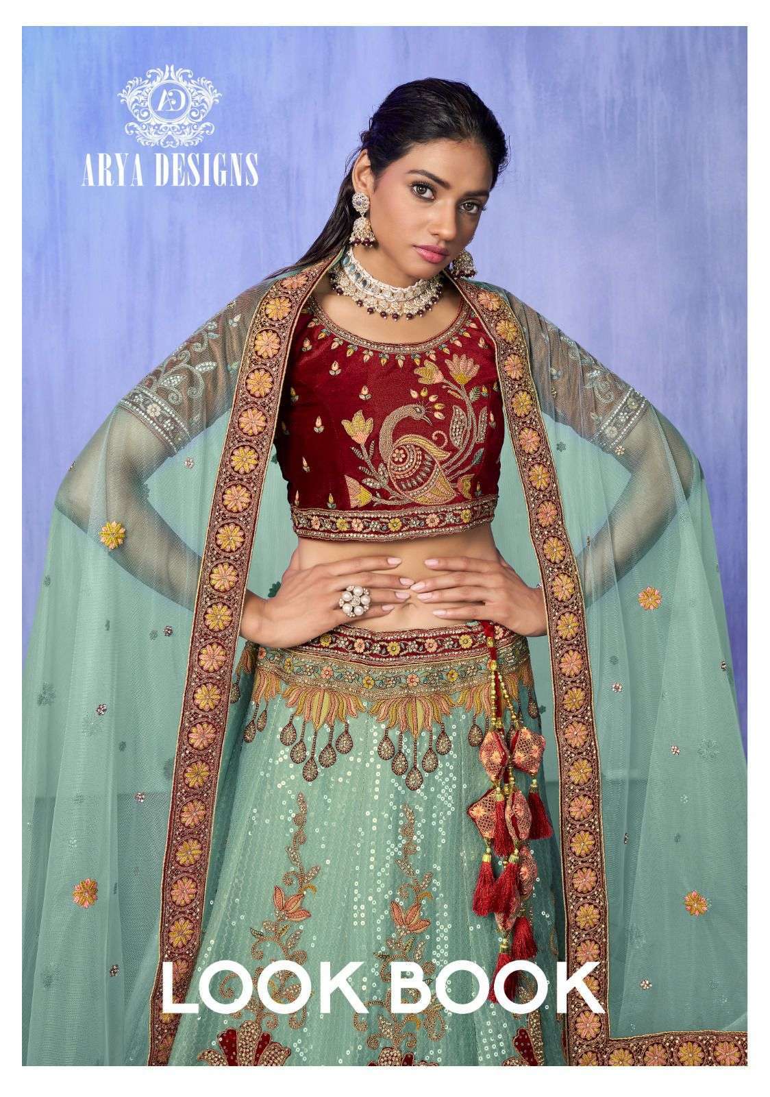 LOOK BOOK BY ARYA DESIGNS 84001 TO 84019 SERIES DESIGNER HEAVY WORK BRIDAL LEHENGAS