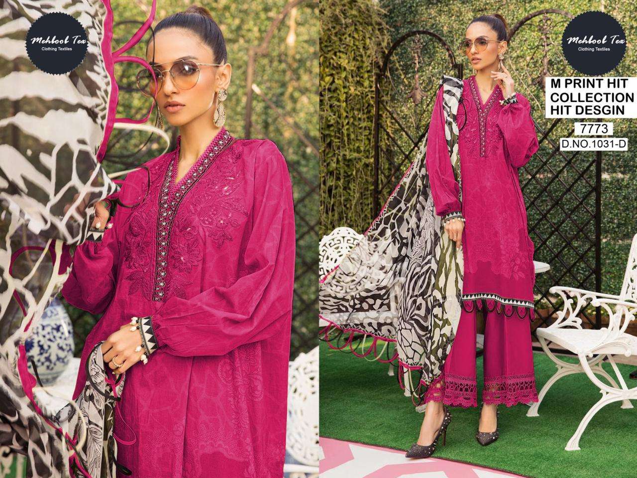 M PRINT 1031 COLOURS BY MEHBOOB TEX PURE COTTON PRINT WORK PAKISTANI DRESSES