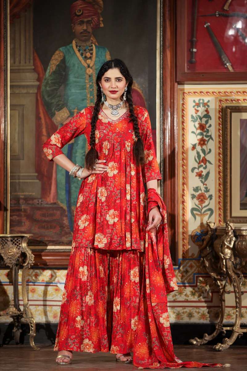 MAHARANI BY AQSAWHOLESALE IMPORTED RAYON FABRIC PRINT READYMADE DRESSES