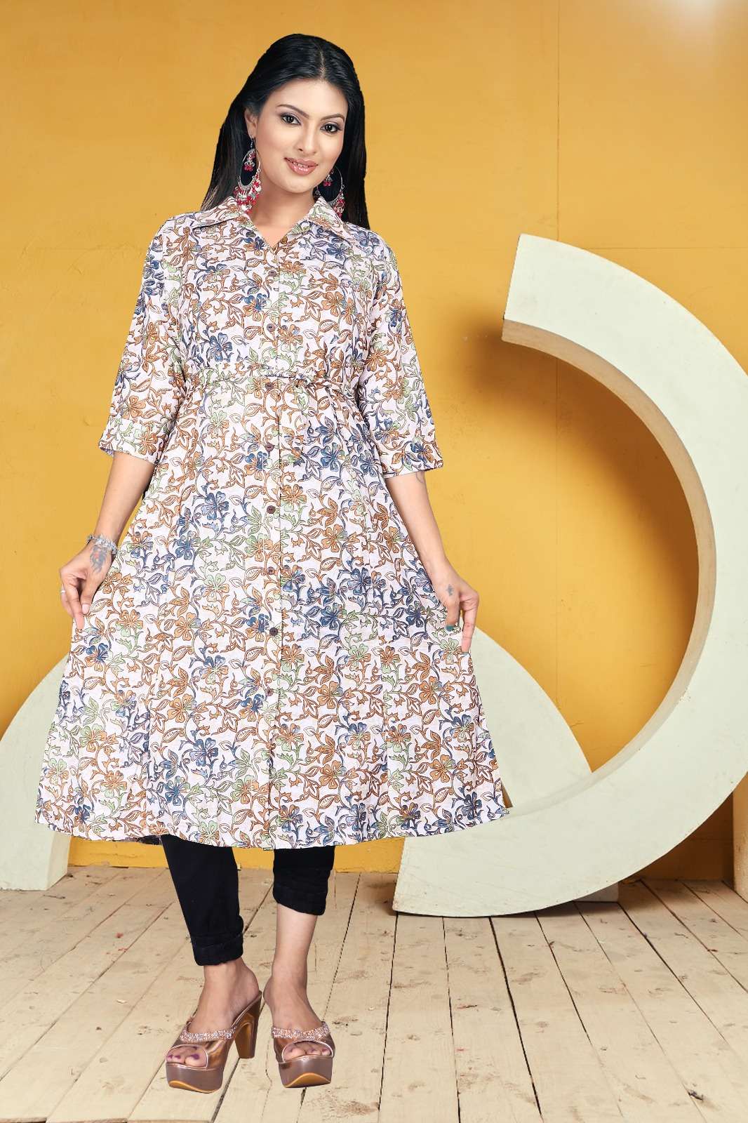 MANN VOL-1 BY AQSAWHOLESALE COTTON PRINT WORK KURTIS