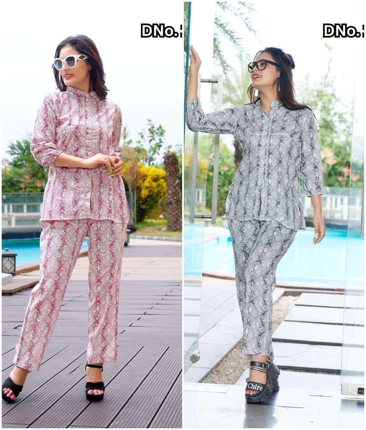 MJ-125 NX BY AQSAWHOLESALE PURE MAL COTTON PRINT WORK CO-ORD SET