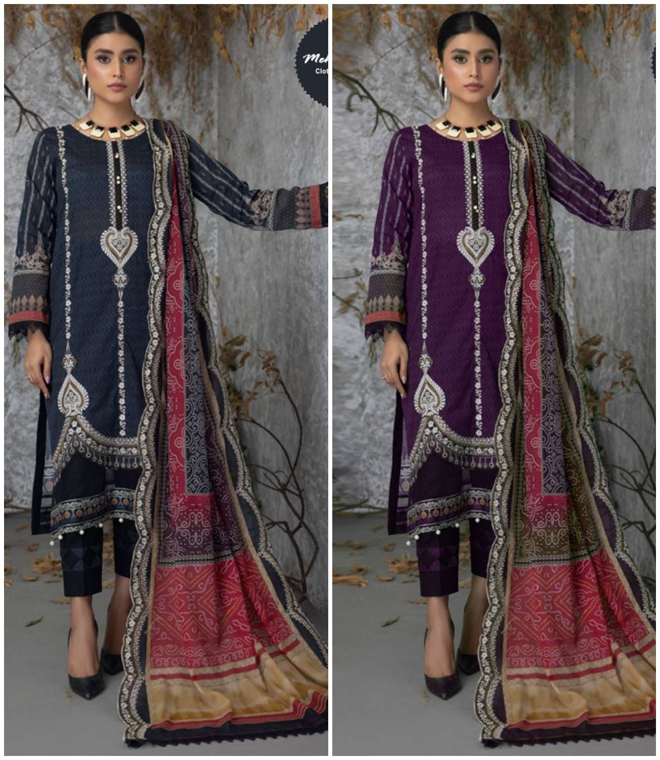 MT-1189 NX BY MEHBOOB TEX PURE COTTON WORK PAKISTANI DRESSES