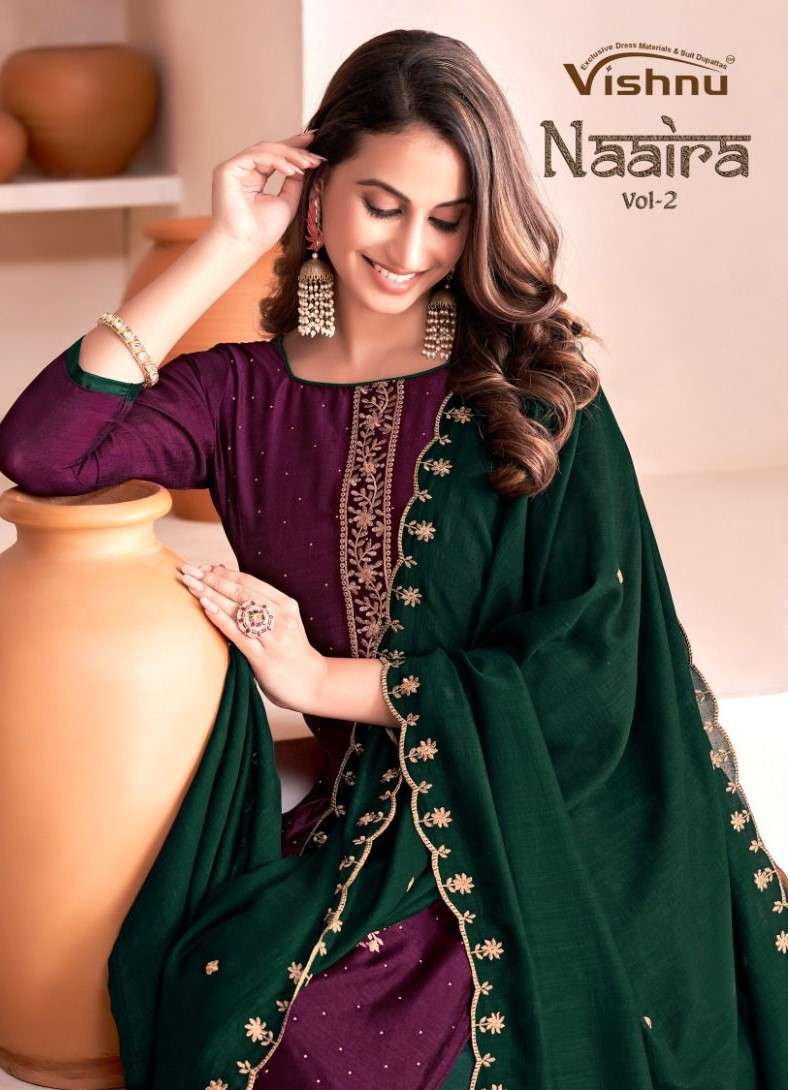 NAAIRA VOL-2 BY VISHNU 24001 TO 24010 SERIES VICHITRA BOOMING WORK DRESSES