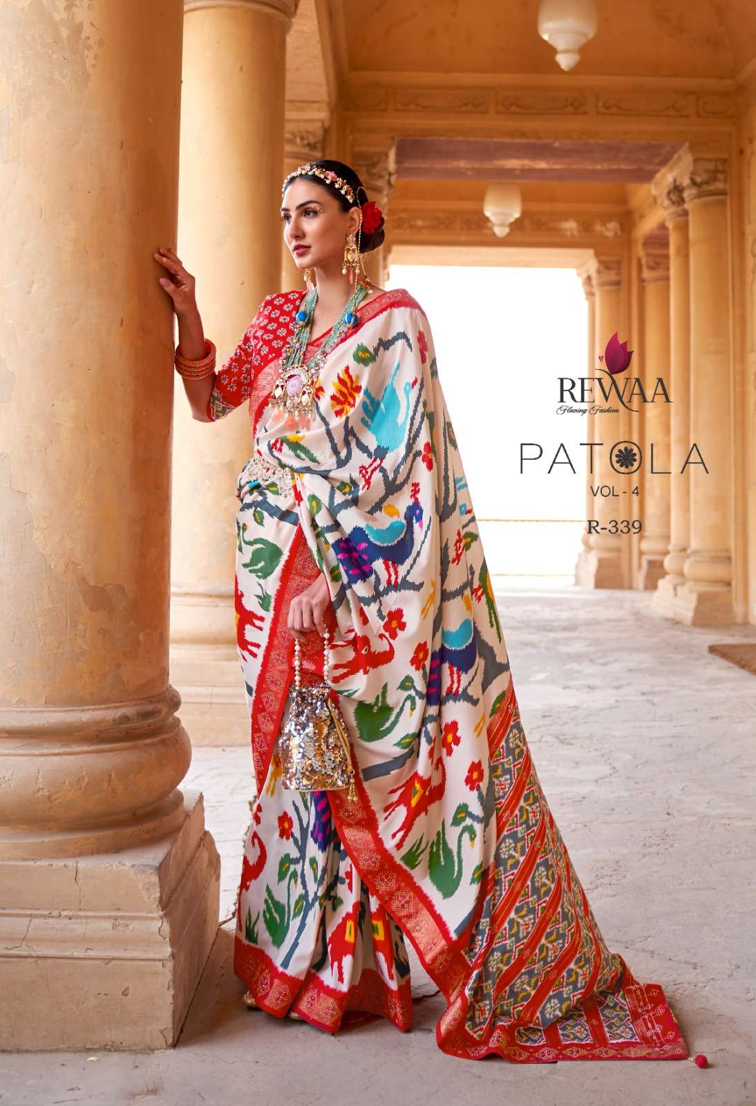 PATOLA VOL-4 BY REWAA 338 TO 348 SERIES PATOLA SILK FESTIVE WEAR SAREES