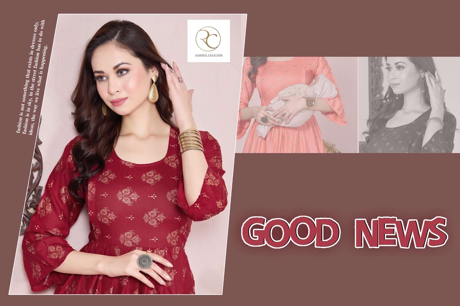 RC GOOD NEWS BY AQSAWHOLESALE 1001 TO 1006 SERIES RAYON FOIL PRINT KURTIS