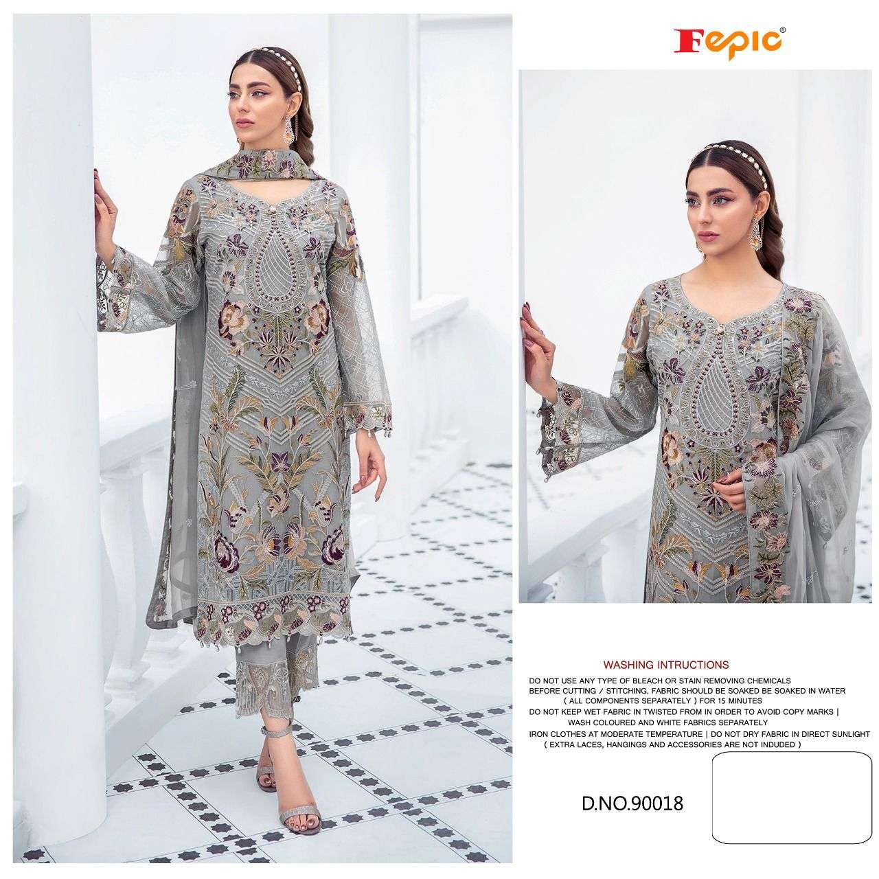 ROSEMEEN 90018 HIT DESIGN BY FEPIC FAUX GEORGETTE WORK PAKISTANI DRESS