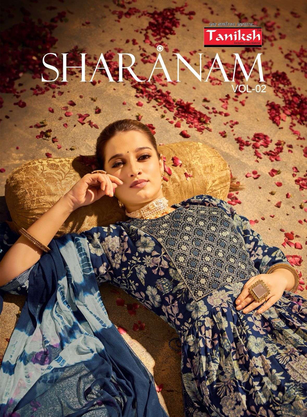 SHARANAM VOL-2 BY TANIKSH 2001 TO 2008 SERIES RAYON PRINT WORK READYMADE DRESSES