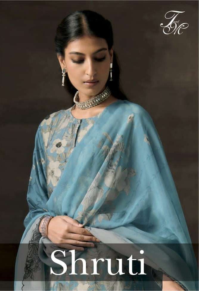 SHRUTI SHO4-A & SHO4-B SERIES BY T&M PURE BEMBERG SILK EMBROIDERY WORK DRESSES