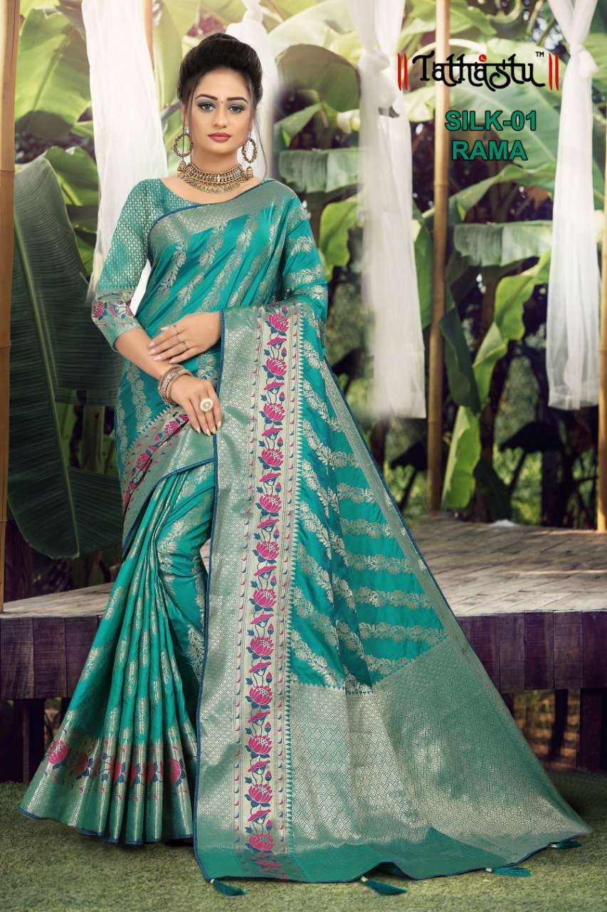 TATHASTU SALE COLLECTION VOL-2 BY TATHASTU SOFT SILK HEAVY FESTIVE WEAR SAREES