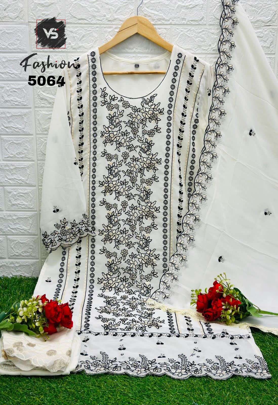 VS-5064 COLOURS BY VS FASHION GEORGETTE EMBROIDERY WORK READYMADE PAKISTANI DRESSES