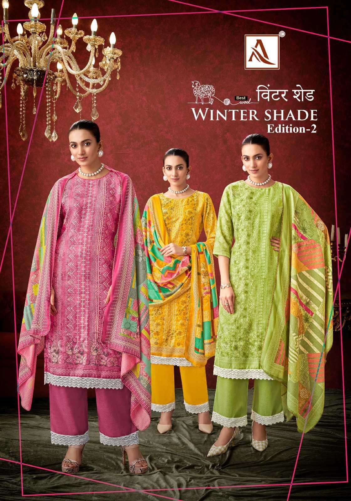 WINTER SHADE VOL-2 BY ALOK SUIT 1428-001 TO 1428-006 SERIES VISCOSE PASHMINA WINTER DRESSES