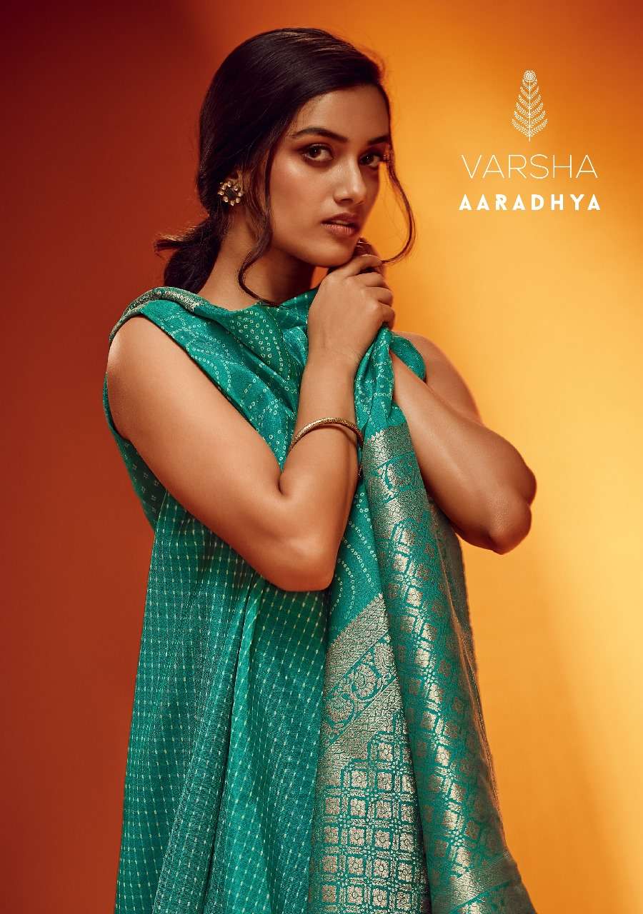 AARADHYA BY VARSHA 15A TO 13C SERIES VISCOSE WOVEN DIGITAL PRINT CASUAL SAREES