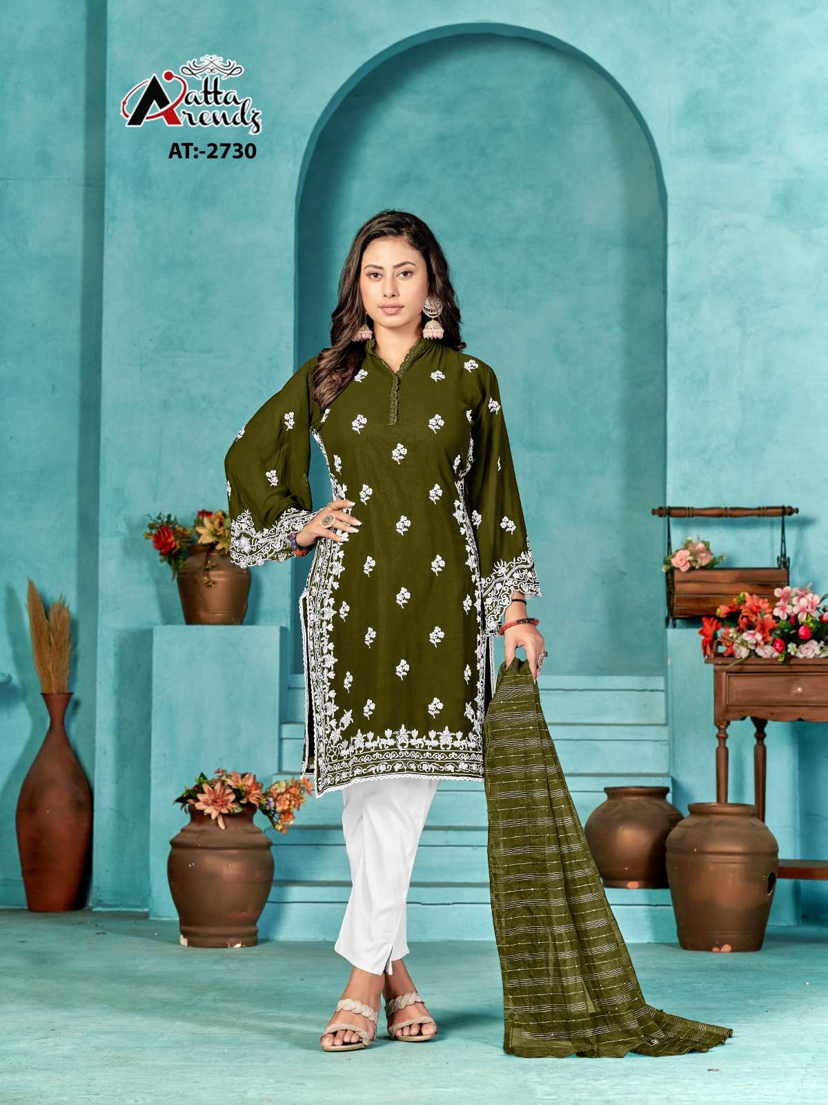 AATTA 2730 NX BY AATTA TRENDZ PURE GEORGETTE WORK READYMADE DRESSES