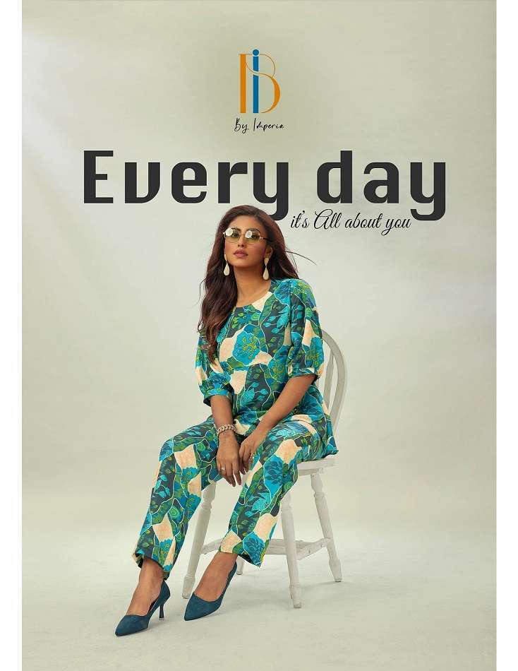 EVERY DAY BY AQSAWHOLESALE 1001 TO 1010 SERIES MUSLIN COTTON PRINT CO-ORD SET