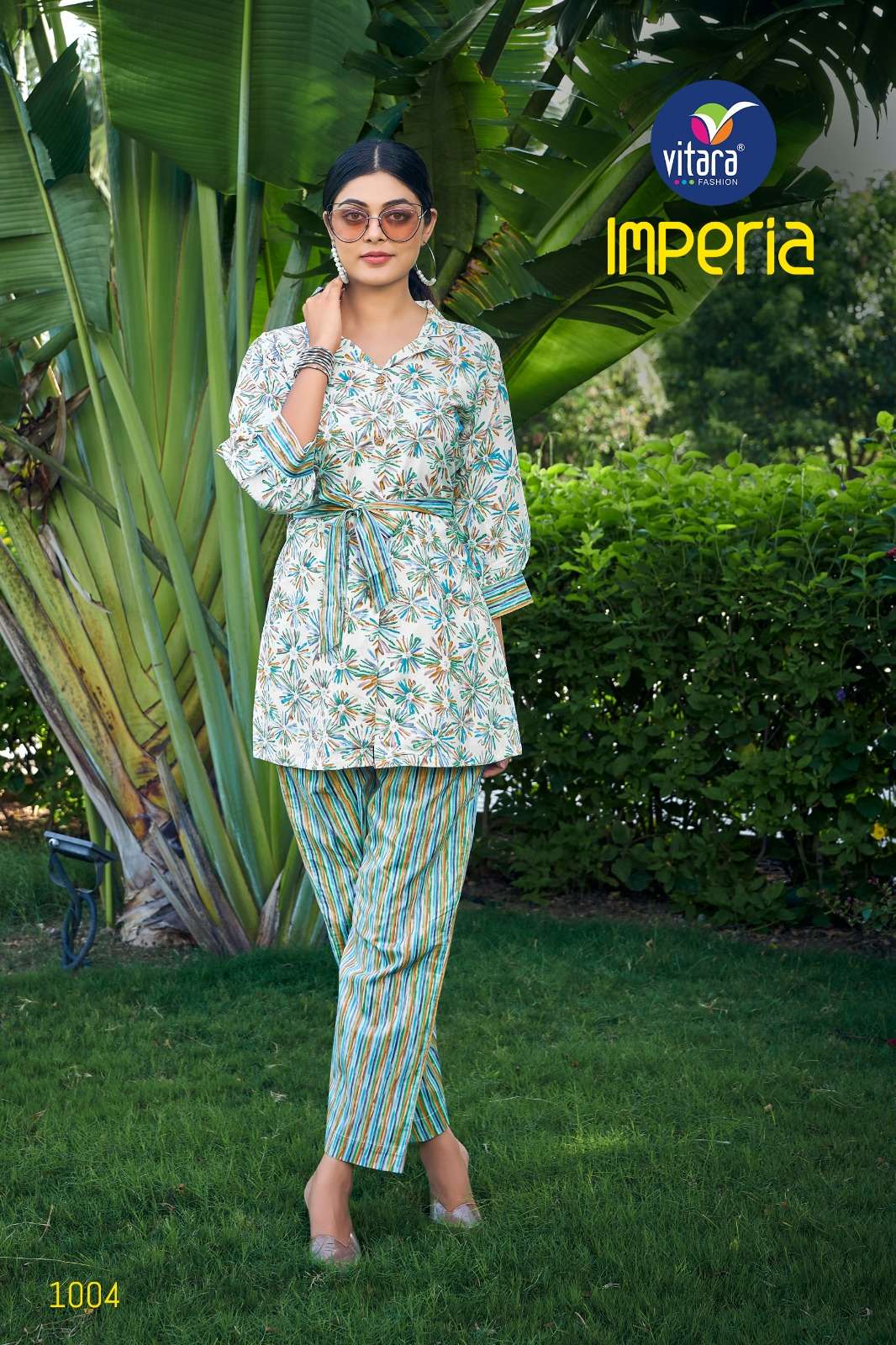 IMPERIA BY VITARA FASHION 1001 TO 1004 SERIES COTTON CAMBRIC PRINT CO-ORD SET