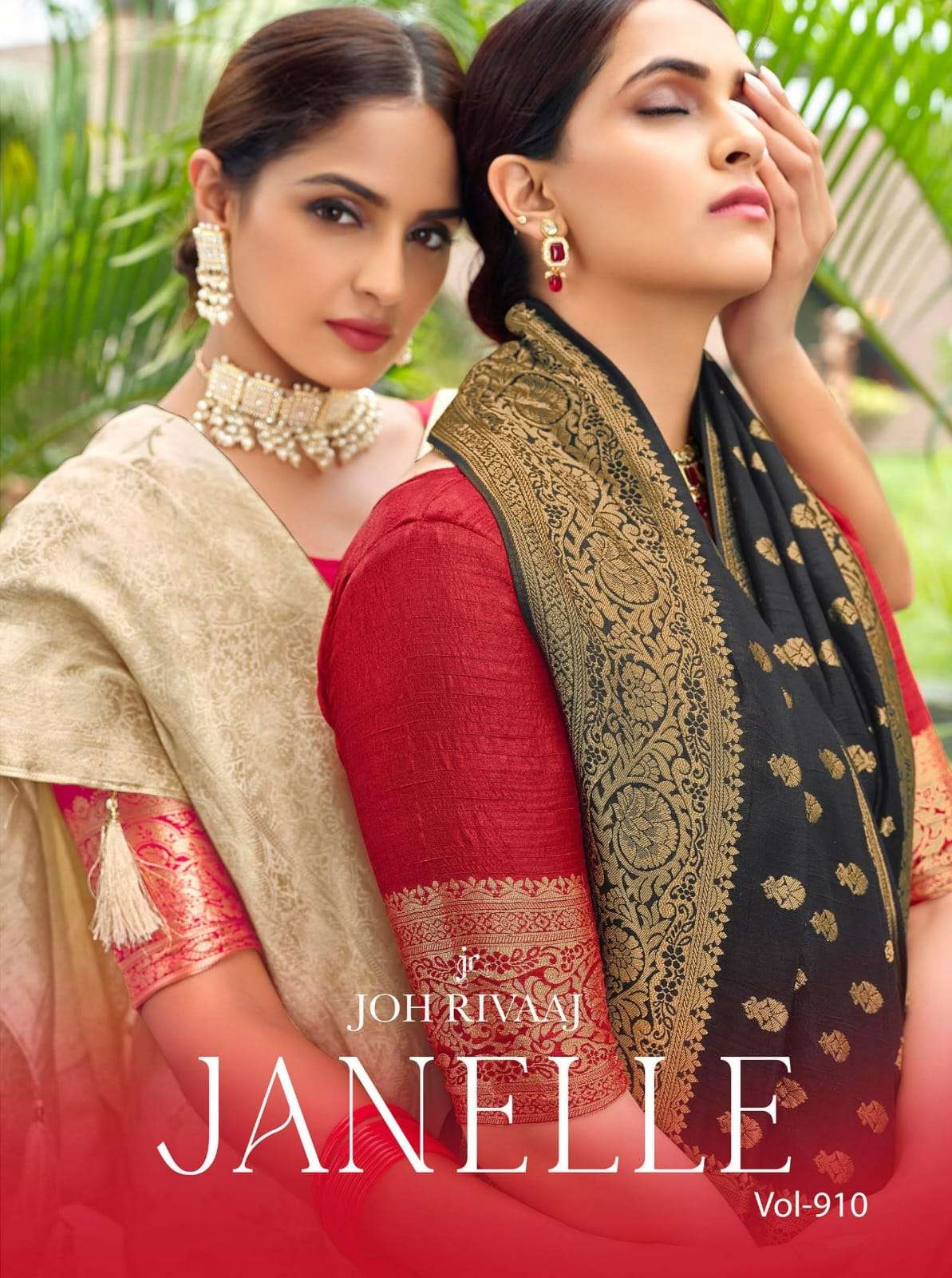 JANELLE BY JOH RIVAAJ 91001 TO 91009 SERIES SILK FABRIC DESIGNER SAREES