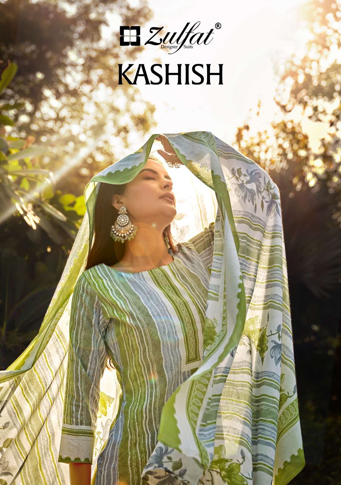 KASHISH BY ZULFAT 872-001 TO 872-008 SERIES PURE COTTON PRINT DRESSES