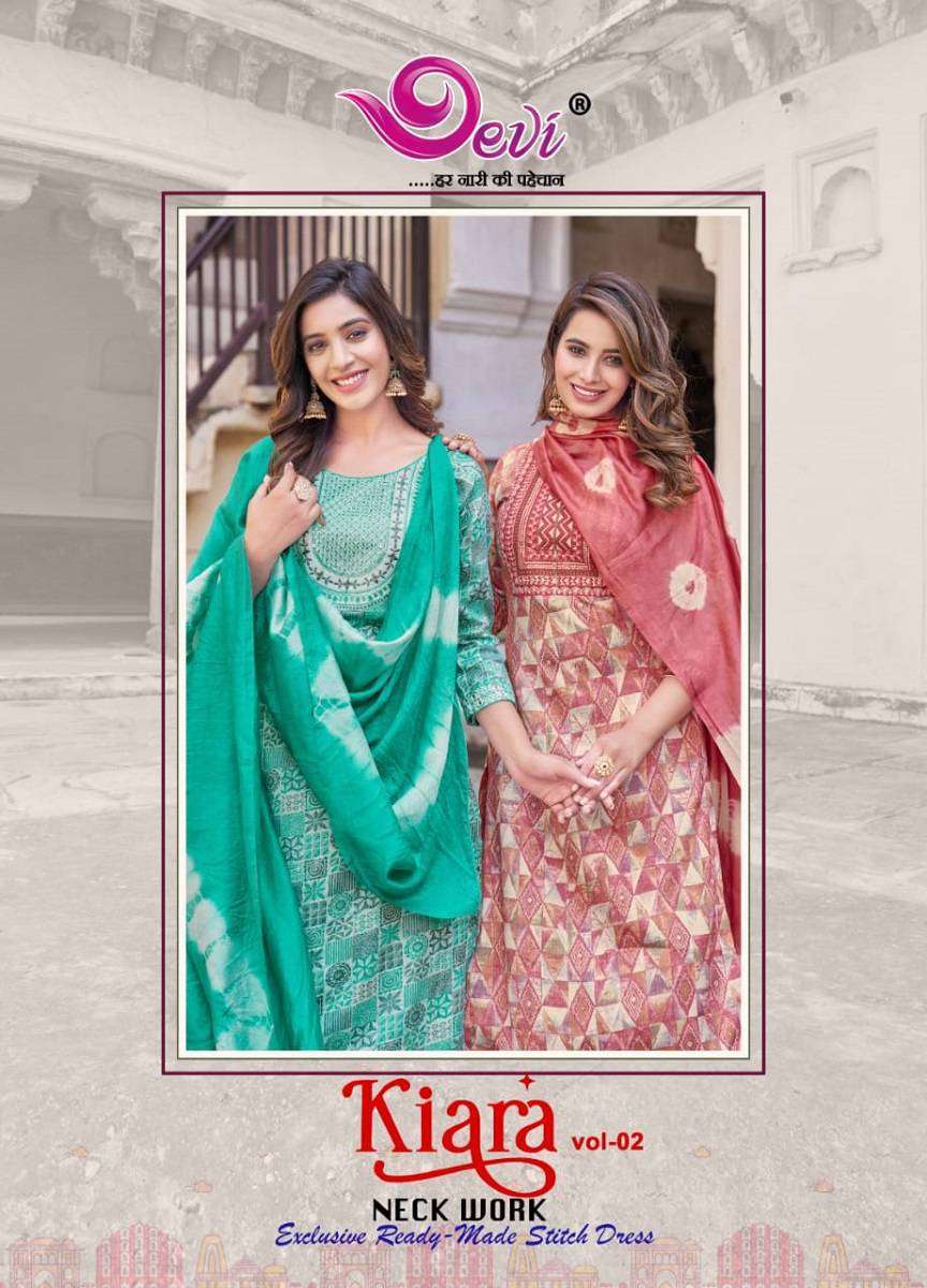 KIARA VOL-2 BY DEVI 2001 TO 2008 SERIES RAYON CAPSULE PRINT WORK READYMADE DRESSES