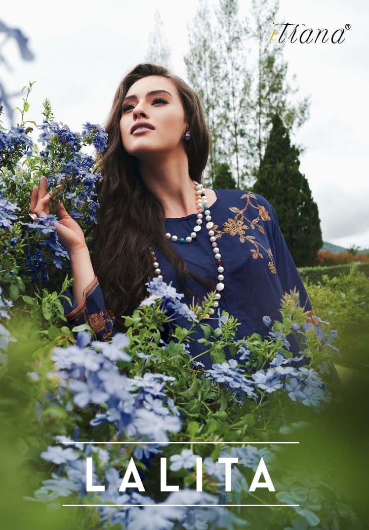 LALITA BY ITRANA 811 TO 881 SERIES COTTON SATIN PRINT HAND WORK DRESSES