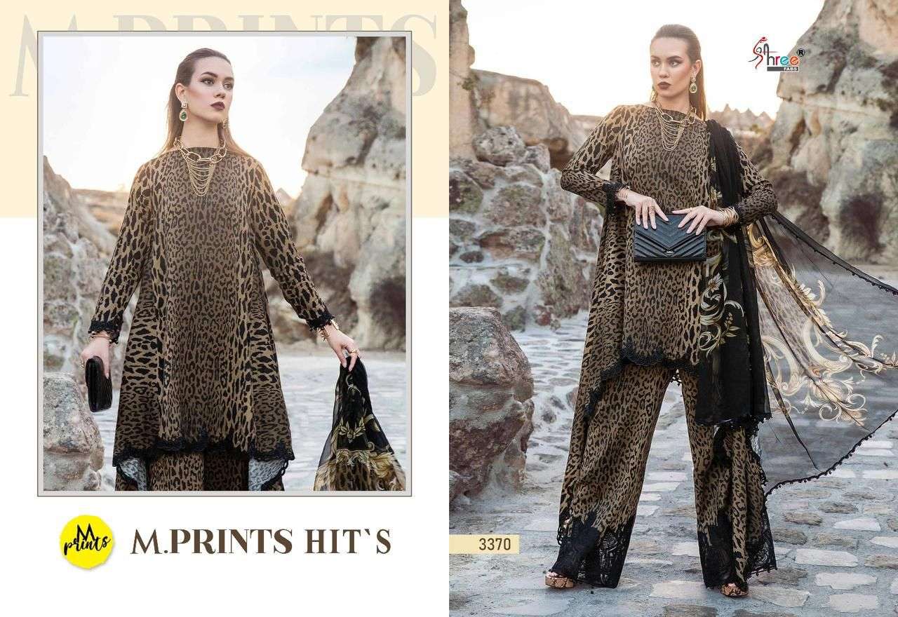 M.PRINTS 3370 HIT DESIGN BY SHREE FABS COTTON PRINT WORK PAKISTANI DRESS