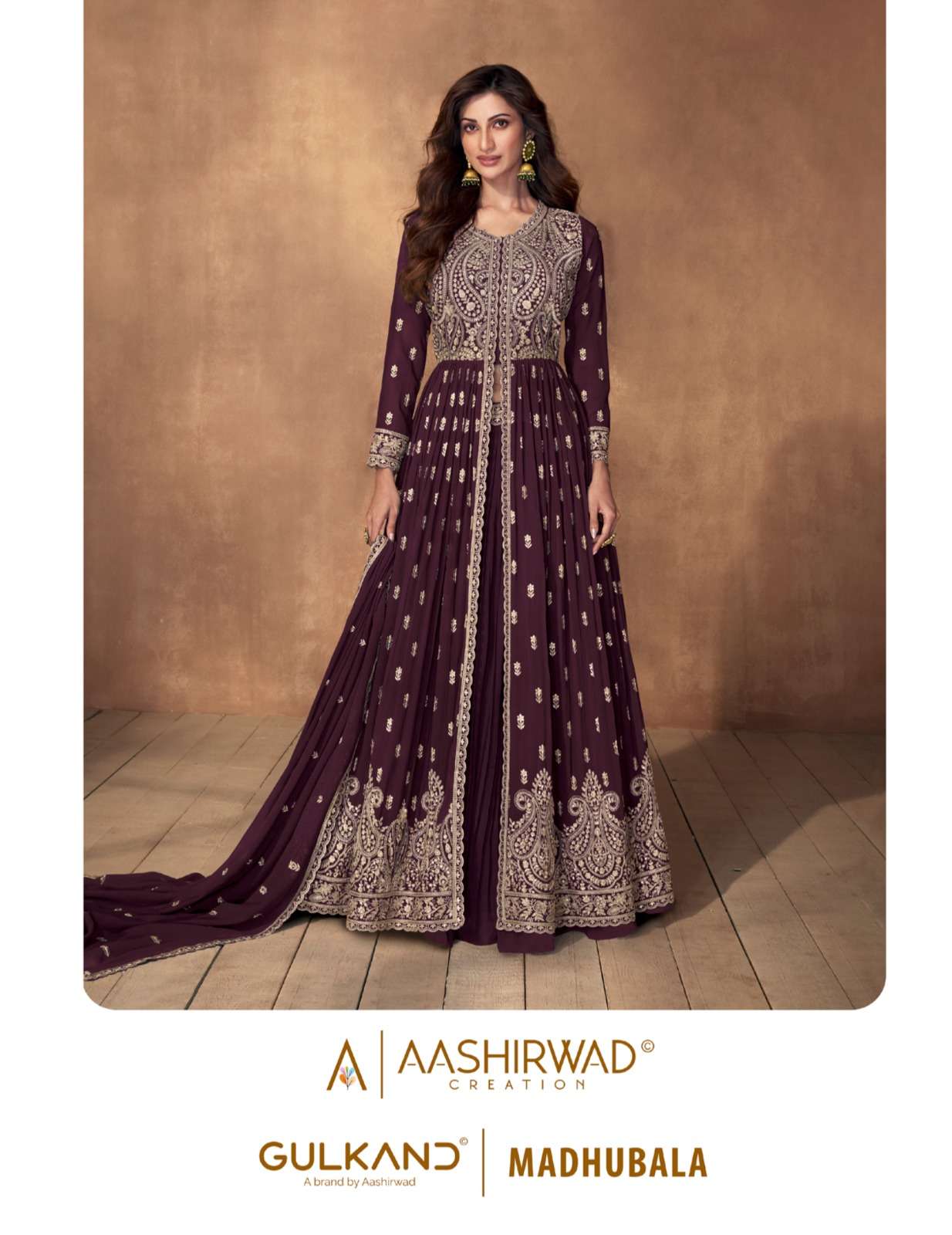 MADHUBALA BY AASHIRWAD CREATION 9848 TO 9852 SERIES GEORGETTE WORK READYMADE DRESSES