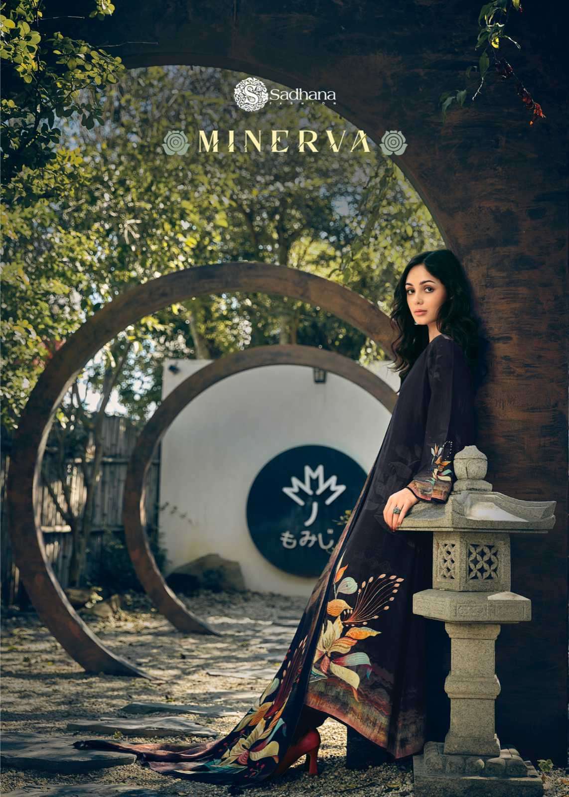 MINREWA BY SADHANA FASHION 10025 TO 10032 SERIES MUSLIN SILK PRINT WORK DRESSES