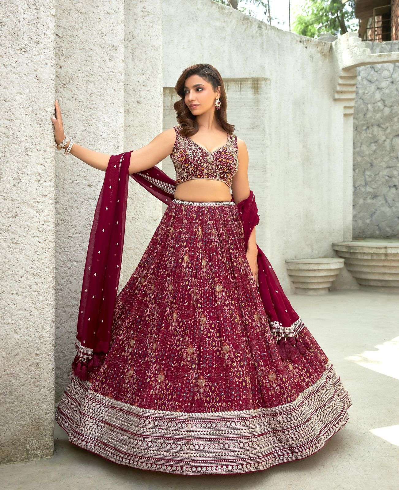 MOHEY VOL-1 BY AQSAWHOLESALE FANCY FABRIC HEAVY WORK READYMADE BRIDAL LEHENGAS