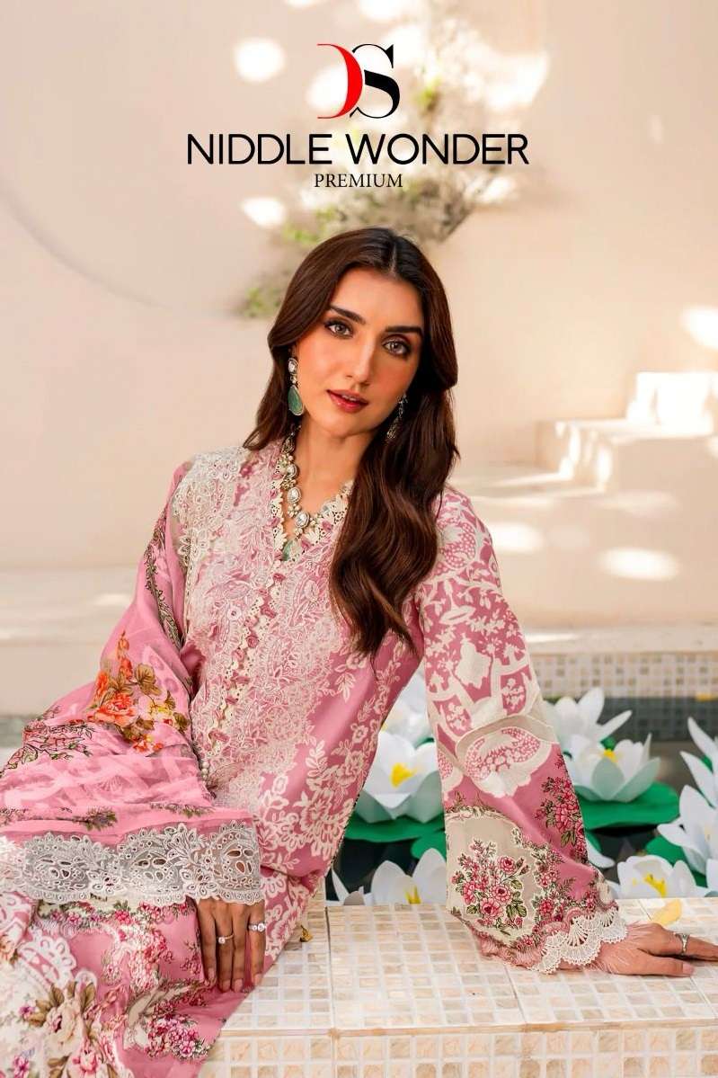 NEEDLE WONDER PREMIUM BY DEEPSY SUITS 3341 TO 3348 SERIES COTTON WORK PAKISTANI DRESSES