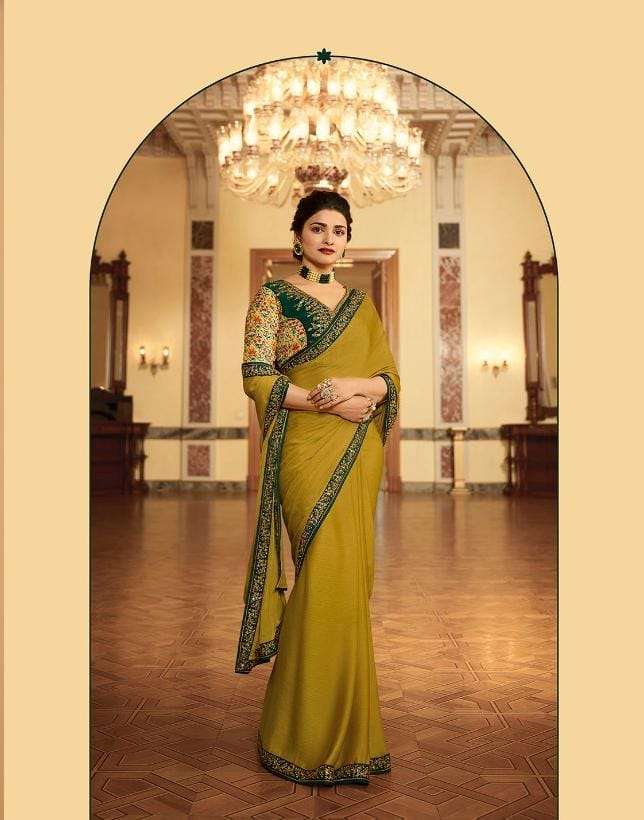 PRACHI VOL-2 BY AQSAWHOLESALE PURE GEORGETTE EMBROIDERY WORK SAREE