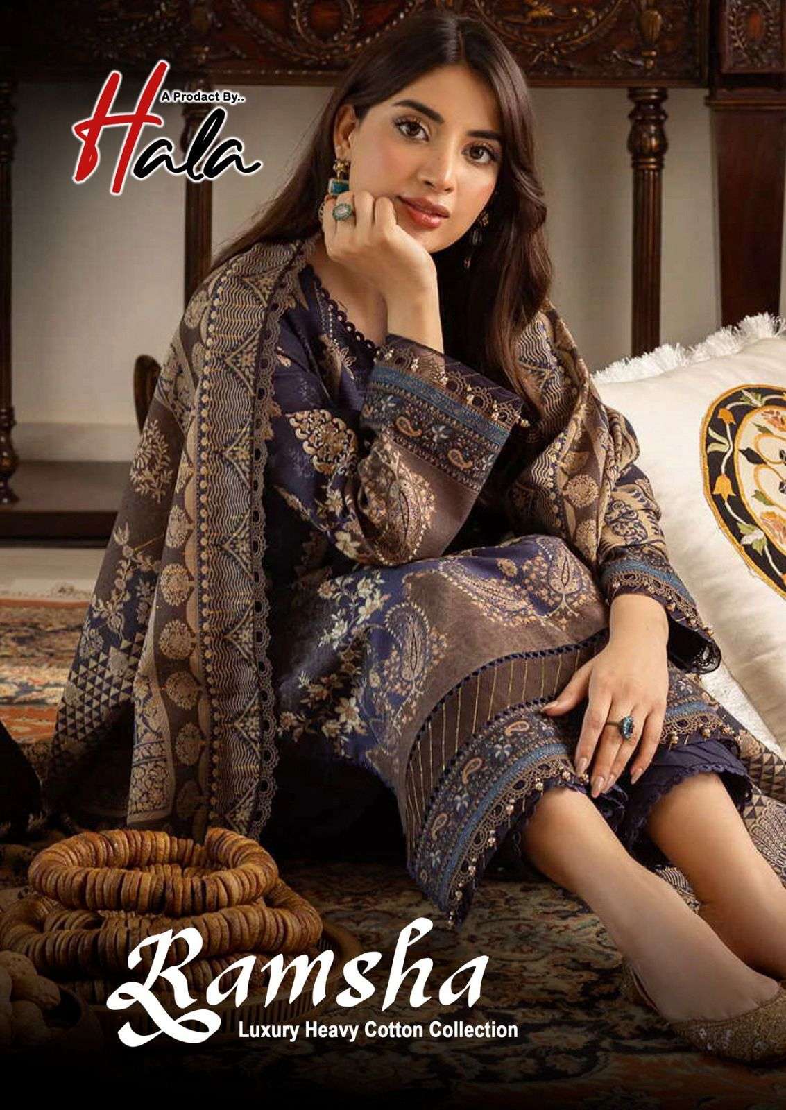 RAMSHA BY HALA 1001 TO 1006 SERIES HEAVY COTTON PRINT PAKISTANI DRESSES